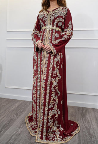 Caftan Evening Dresses Lace Prom Dress-WF01593-Veeddydropshipping