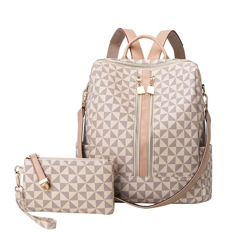 Ladies Personality Backpack Backpack Large Capacity Backpack Mother and Child-BS00014-Veeddydropshipping
