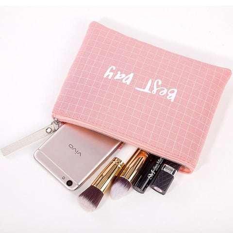 Fashion Portable Female Zipper Toiletry Cosmetic Beauty-BS00550-Veeddydropshipping