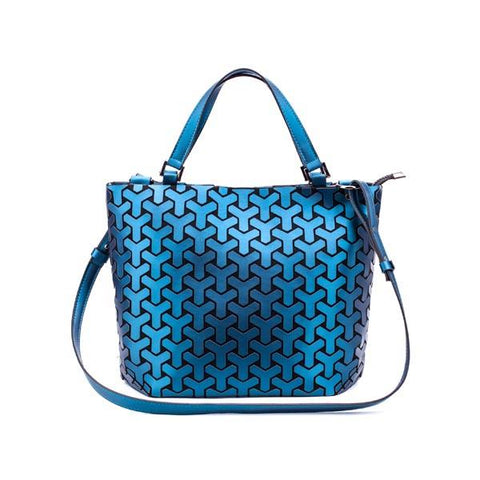 Holographic reflective geometric bags for women Quilted Shoulder-BS00155-Veeddydropshipping