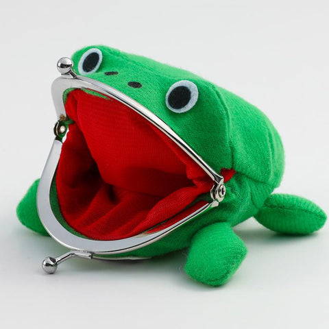 Purse Key Chain Cute Plush Frog Cartoon Cosplay Purse-BS00574-Veeddydropshipping