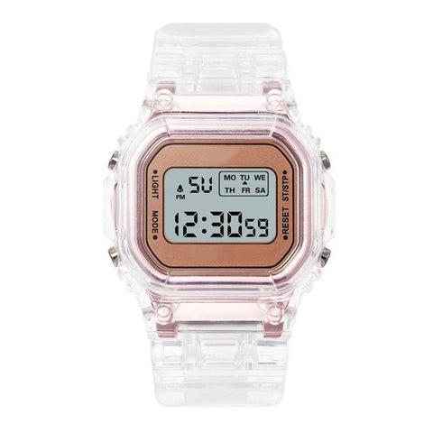 transparent Digital Sport Watches Clock Children Wristwatch-JW01152-Veeddydropshipping