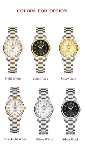 Luxury Mechanical Watch Ladies Fashion Waterproof -JW00907-Veeddydropshipping