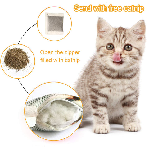 Floppy Wagging Fish Cat Toy USB Electric Charging-HA01451-Veeddydropshipping