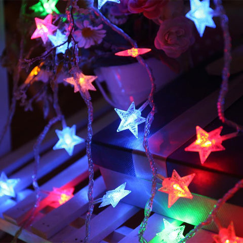 10/20 LED Star Fairy Lights Garland Battery Operated Star Twinkle String Light-TI00940-Veeddydropshipping