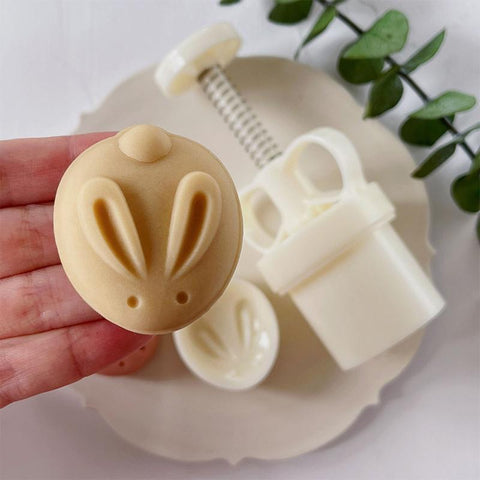 Material Mooncake Mold Cute Rabbit Shape-HA01207-Veeddydropshipping