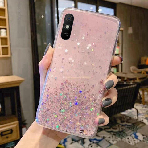 Bling Glitter Phone Case For xiaomi redmi 9A 9A Soft Full Cover-PA00323-Veeddydropshipping