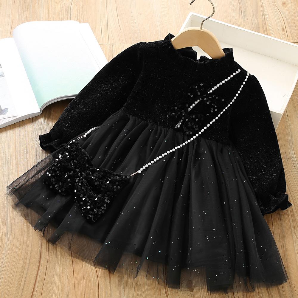 Kids Girls Thick Party Dresses Children Christmas Princess Dress-Veeddydropshipping