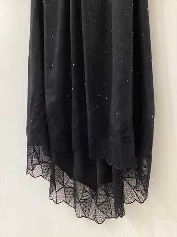Women Lace Stitching High Waist Midi-WF00414-Veeddydropshipping