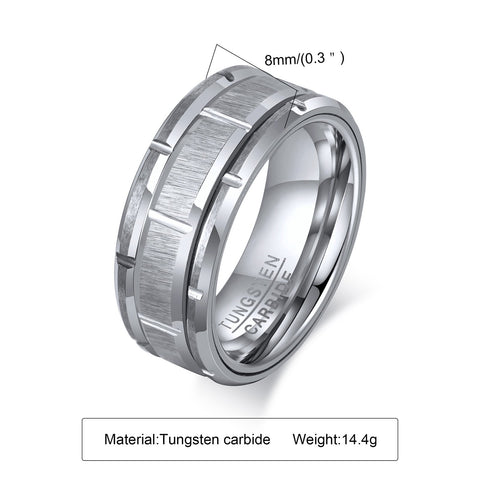 PATTERN WEDDING IN BLACK CARBIDE MEN RING  -JW00398-Veeddydropshipping