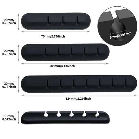 Cable Management Clips Sticky Cord Organizer Silicone Self Adhesive for Desktop USB-PA00886-Veeddydropshipping