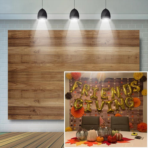 Wood Backdrop for Photography Food Baby Portrait Photography Backdrops White Brown Christmas-CE00298-Veeddydropshipping