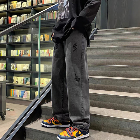 Loose Straight Baggy Men&#39;Spants Hip Hop-MF00661-Veeddydropshipping