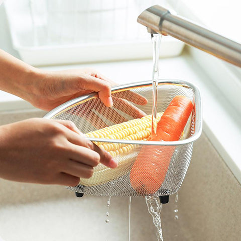 Kitchen Sink Drain Basket Stainless Steel-HA01350-Veeddydropshipping