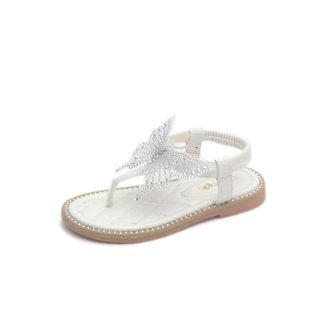 Rhinestone Butterfly Shoes for Kids Girls Flip Flops Jelly Sandals Shoes-TB00181-Veeddydropshipping