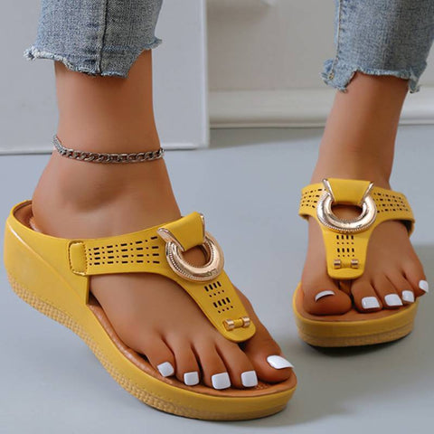 Wedge Platform Sandals Outdoor Casual Open-Toed Shoes-BS01143-Veeddydropshipping