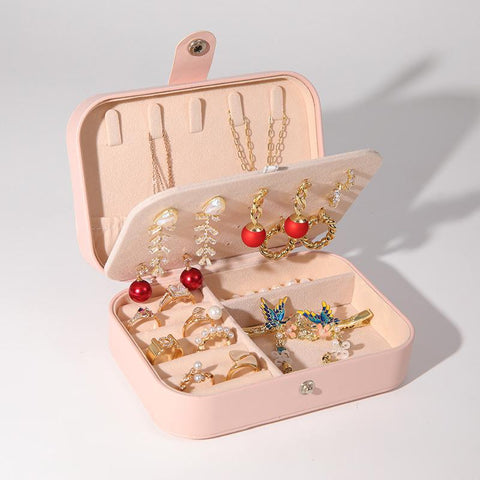 Zipper Travel Trinket Simple Portable Palm Jewelry Box-JW01697-Veeddydropshipping