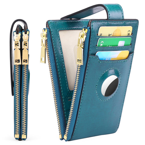 Women Rfid Blocking Anti-theft 13 Card Slots Wallet with Airtag Tracking-BS00217-Veeddydropshipping