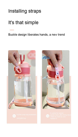 Water Sippy Cup Antler Creative Cartoon Feeding Cups-HA01269-Veeddydropshipping