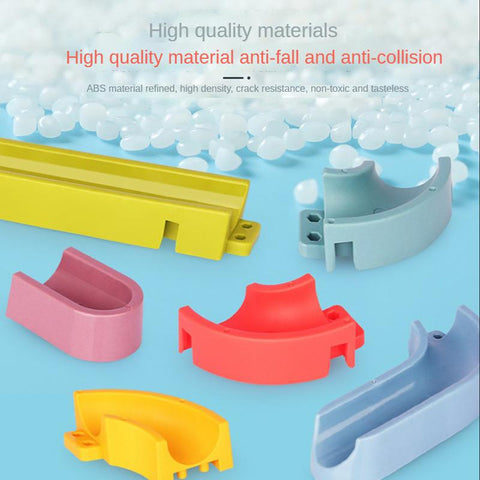Baby Bath Toys DIY Marble Race Run Assembling Track Bathroom Bathtub Kids-TB00492-Veeddydropshipping