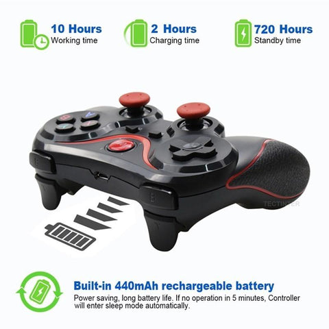 Support Bluetooth T3 Wireless Joystick Gamepad PC Game Controller -CE01347-Veeddydropshipping