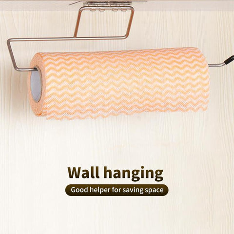 Hanging Rolling Paper Holder No-Punch Bathroom Towel-HA00867-Veeddydropshipping