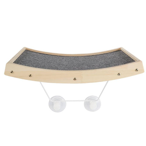 Wood Cat Scratching Board Hammock Suction Cup-HA01437-Veeddydropshipping