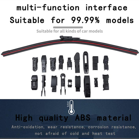 Car Windshield Wiper Blades Universal Soft Double Layer Rubber-AM00197-Veeddydropshipping