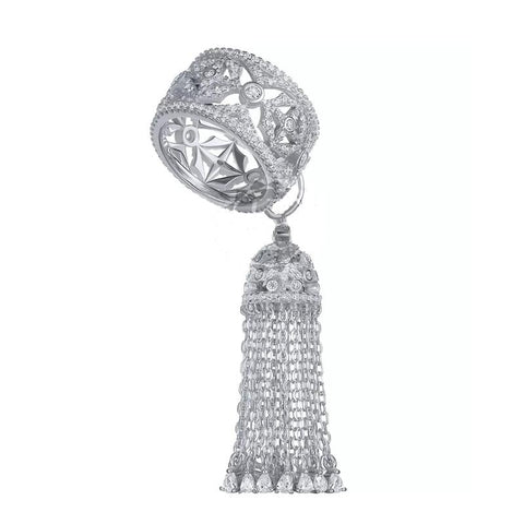 Fashion Famous Crown Adjustable Rings 925 Sterling Silver -JW00438-Veeddydropshipping