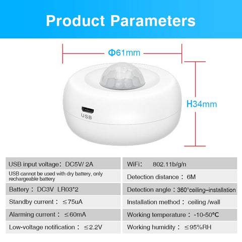 Alarm Smart  Motion Detector Sensor  Compatible-CO00710-Veeddydropshipping