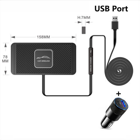 20W Car Wireless Chargers Mat Silicone Non-Slip Pad-PA01097-Veeddydropshipping