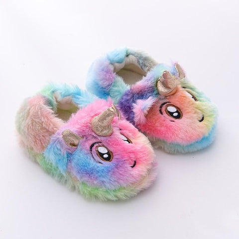 Winter Unicorn Slippers Kids Toddler Girl Flip Flop Baby Boys-TB00111-Veeddydropshipping
