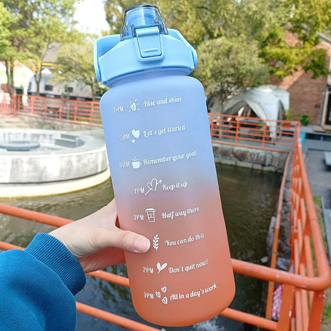 Motivational Drinking Bottle Sports Water Bottle-HA01267-Veeddydropshipping
