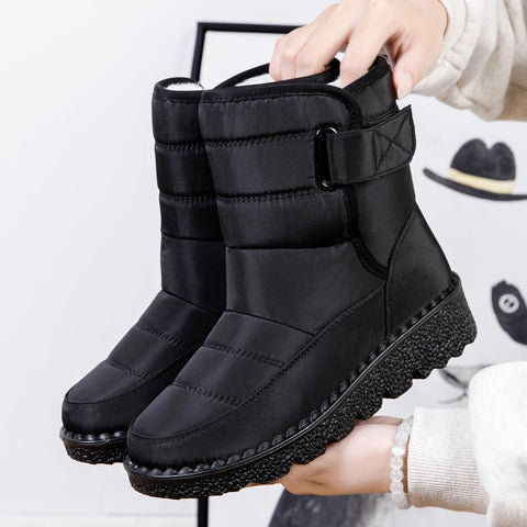 Winter Women Ankle Boots Warm Plush Soft Platform Snow-BS00942-Veeddydropshipping