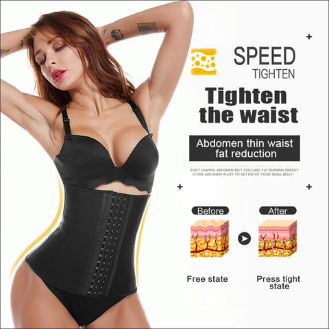 Women Latex Waist Slimming Corset Slim Belt-Veeddydropshipping