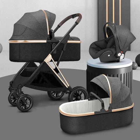 Baby Stroller 3 In1 Baby Cariage Travel Stroller Baby Stroller with Car Seat-TB00361-Veeddydropshipping