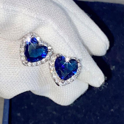 Heart Rings for Women Silver Color Wedding Engagement -JW00032-Veeddydropshipping