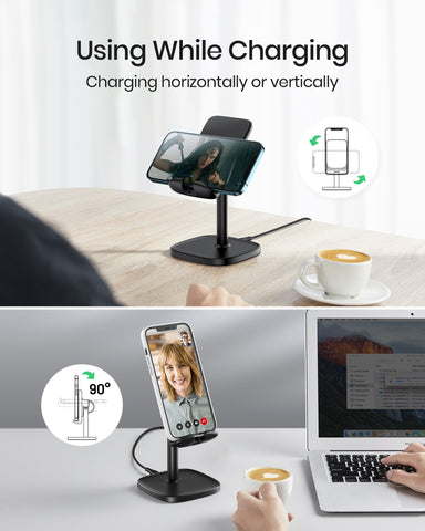 INIU 15W Wireless Charger Phone Stand Adjustable Phone Desk Holder-PA01064-Veeddydropshipping
