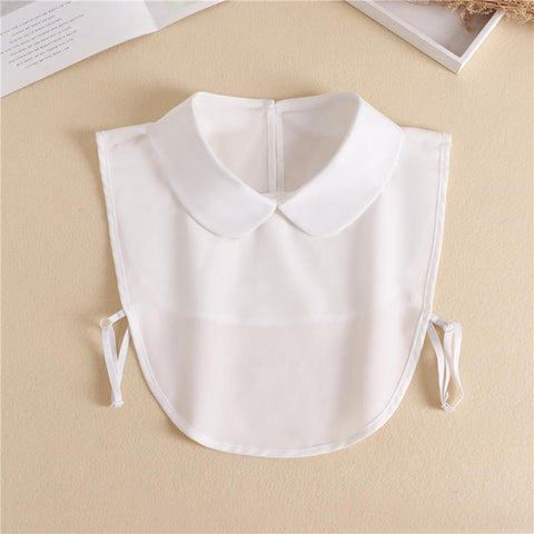 Lace Ladies Front Tie Fake Collar-WF01138-Veeddydropshipping