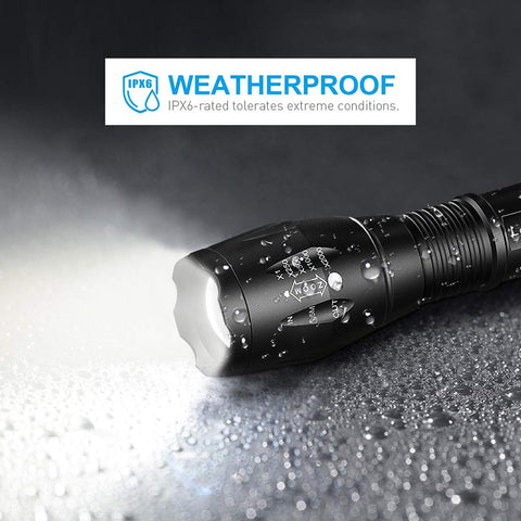 Super bright LED Flashlight Zoomable Torch 5 lighting modes-TI00753-Veeddydropshipping