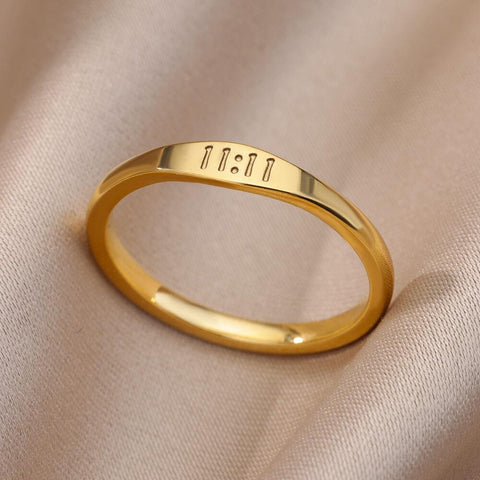 Adjustable  Simple Geometric Leave Flower Open Ring Jewelry-JW01397-Veeddydropshipping