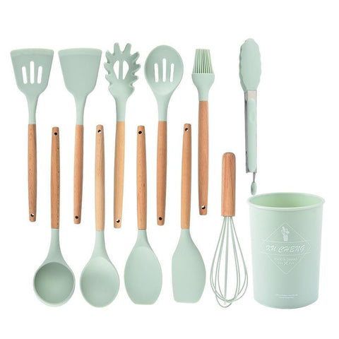 Non-stick Silicone Kitchenware Cooking Utensils Set-HA01943-Veeddydropshipping