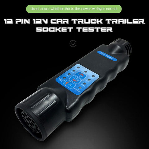 12V 7 13 Pin Trailer Tester Towing Vehicle Light Plug Socket Wiring Test-AM00280-Veeddydropshipping