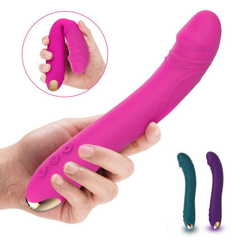 Lengthened Dildo Vibrator for Women Vagina Clitoris Massarger Erotic Toys -BH01199-Veeddydropshipping