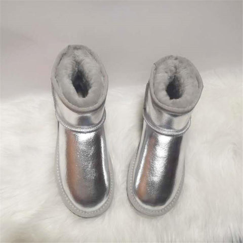 Lady Thick Plush Boots Women&#39;s Shoes Warm Shoes-BS01046-Veeddydropshipping