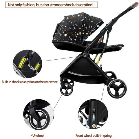 Twin Baby Stroller Free Shipping Pram Accessories 2in1 Light baby-TB00348-Veeddydropshipping