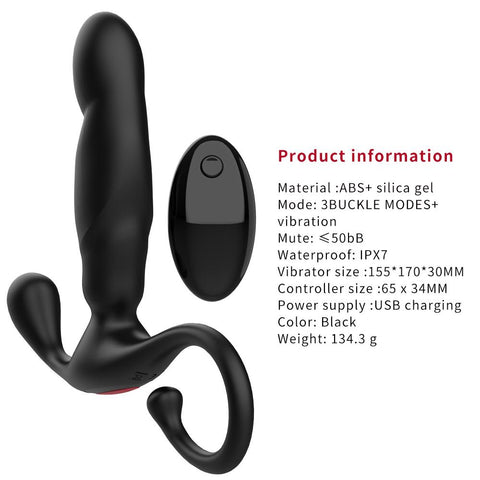 Flexural Vibration Anal Vibrator Prostate Massage Butt Plug Prostate Stimulator -BH01217-Veeddydropshipping