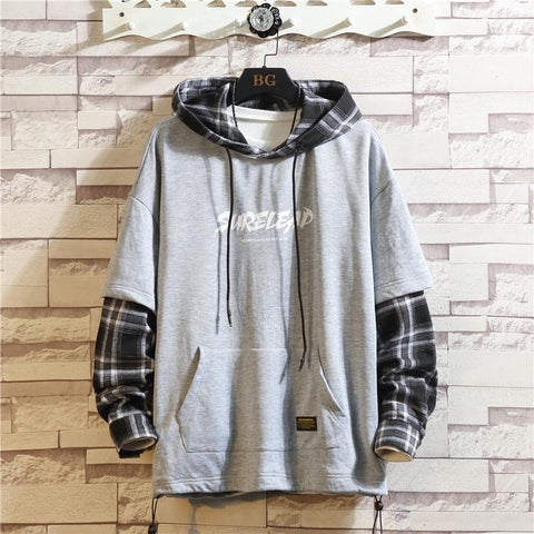Patchwork Hoodies Autumn Spring Sweatshirts Hiphop Punk-MF00011-Veeddydropshipping
