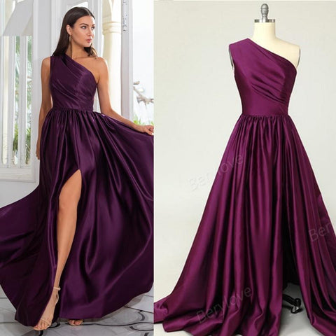 Sexy Satin A-Line Evening Dresses-WF01594-Veeddydropshipping