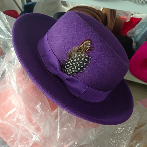 wide brim jazz top hat autumn winter classic-MF00995-Veeddydropshipping